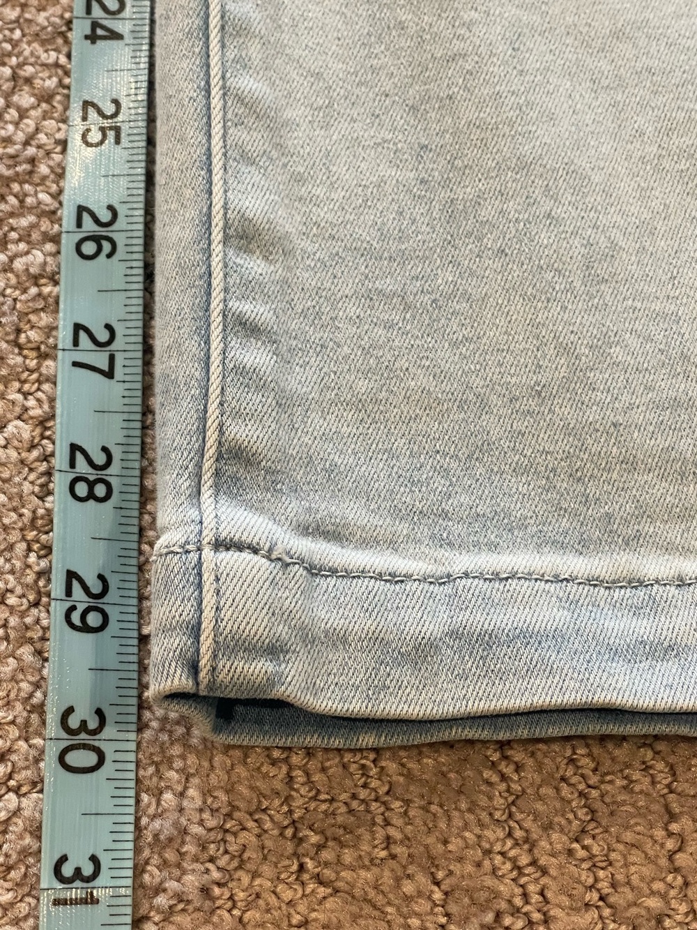 Paige Brooklyn High-Rise Wide Leg Light Blue Jeans for Women, Trouser Style, 31 - Picture 14 of 16